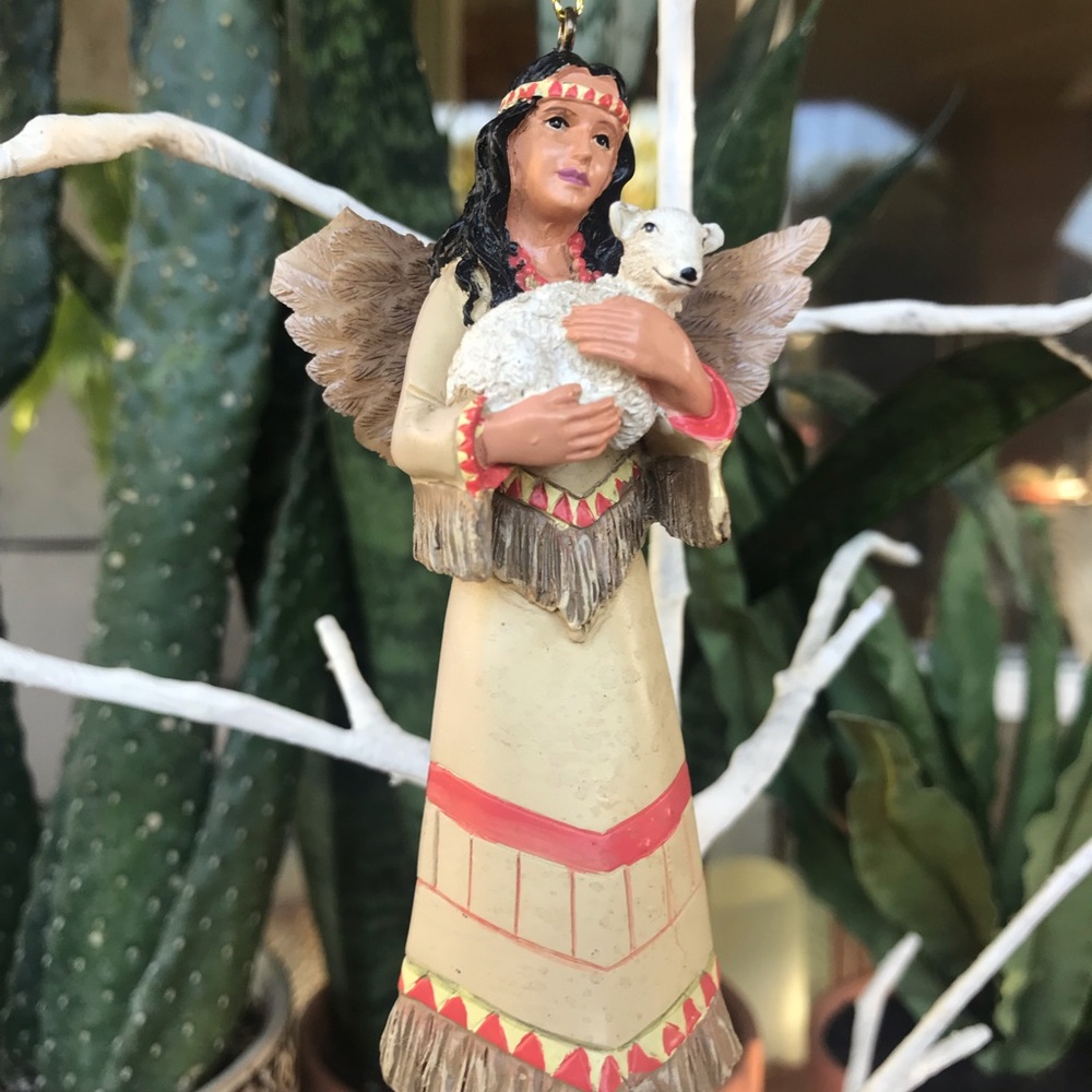Native American Woman Collectible Ornament